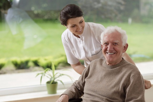 Pflege, Frau, Senior, ambulant, Hilfe, Pflegepersonal
